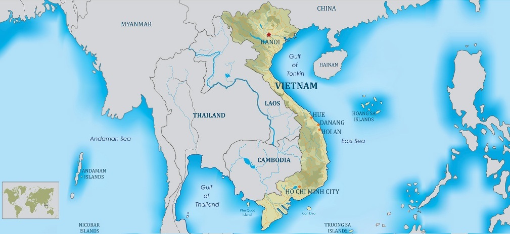 Vietnam travel guide - Map